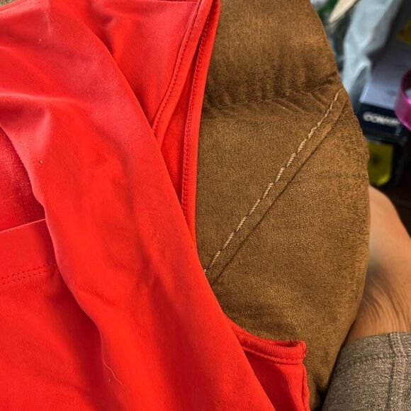 Talbots stretchy square neck red tank top. Size Medium. EUC - Picture 5 of 10